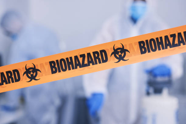 Professional Biohazard Cleanup technician working in Northfield, KY